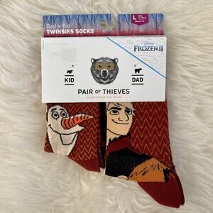 Disney's Frozen Men’s and Kid Matching Socks Set Pair of Thieves NWT